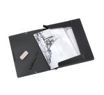 Boîte de classement plastique COOLBOX CREATIV'GALLERY VIQUEL A4 - Dos 3 cm - coloris noir