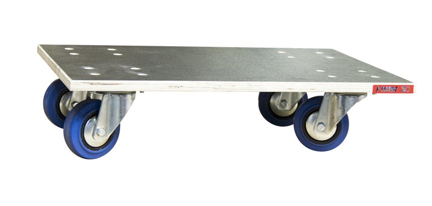 Plateau roulant bois glissnot 500 kg 600 x 400 mm roue non tachante
