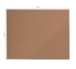 Tablero de anuncios de corcho Nobo Essence de 1500x1200 mm