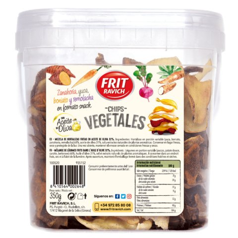 Bolsa Chips Vegetal Frit Ravich 350g