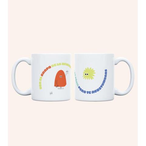 Taza "Ser el guapo de la oficina no es fácil" 350ml, cerámica