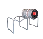 Support de soutirage acier peint 2 fûts 600 kg 60 à 220 L 590 x 1127 x 470 mm