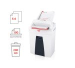 Destructora de documentos HSM SECURIO AF100 con sistema «autofeed», nivel de seguridad 4 , corte en partículas, 8 hojas
