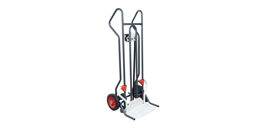 Diable élévateur avec treuil à réduction 150 kg 440 x 250 mm roue caoutchouc