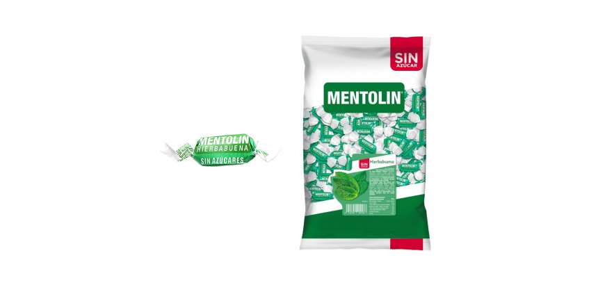 Caramelos Mentolin sabor Hierbabuena Sin azúcar -  Bolsa 1 Kg