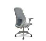 Silla Ergo529 respaldo malla asiento tela base piramidal ruedas nailon