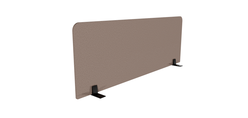 Panneau écran acoustique Agathe Flexmute - avec fixations pour bureau L 140 x H 50 cm