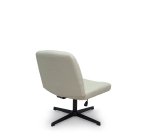 Chaise pivotante, inclinable Opti542, tissu crème, sans roulettes