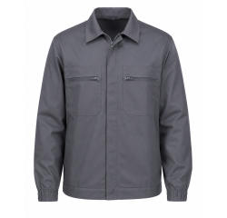 Chaqueta con cremallera, 65 % poliéster / 35 % algodón