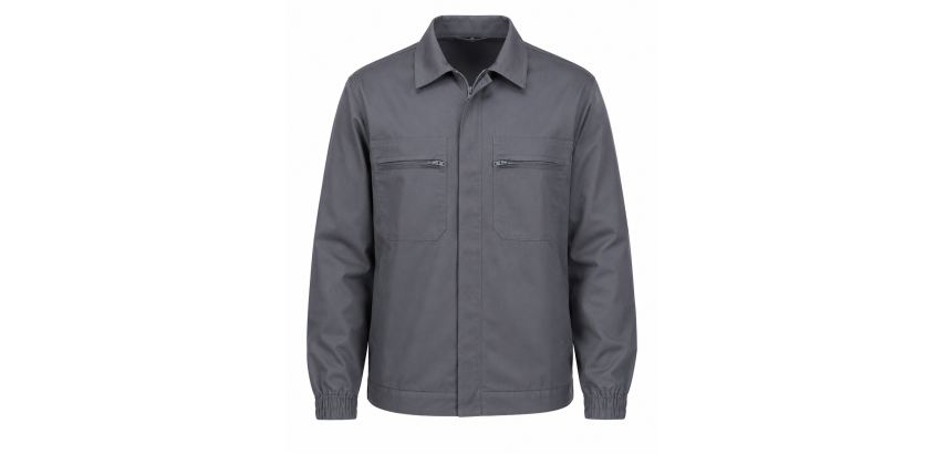 Chaqueta con cremallera, 65 % poliéster / 35 % algodón