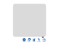 Tableau blanc émaillé ESSENCE 120x120 cm - Legamaster