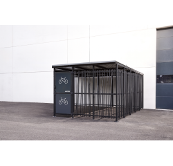 Abri vélo sécurisé Modèle 3x5m Décor Bambou