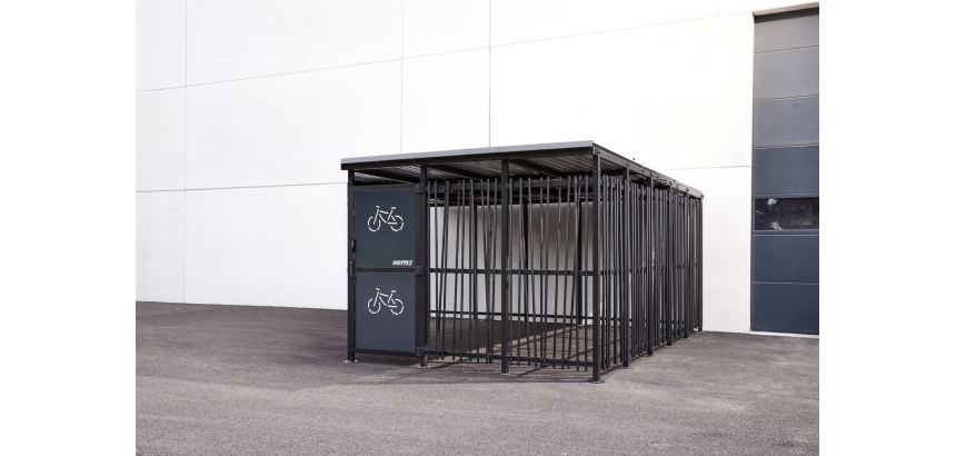 Abri vélo sécurisé Modèle 3x5m Décor Bambou