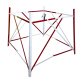 Barriere extensible de regard aluminium rouge/blanc