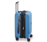 Delsey Belmont Plus - Valise cabine extensible 4 doubles roues 55 cm bleu zinc