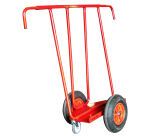 Chariot porte-panneaux 400 kg 700 x 380 mm poignée extensible roue pneumatique