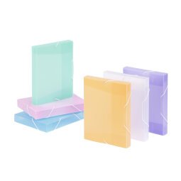 Boîte de classement plastique Viquel Coolbox 17 x 22 dos 3 cm couleurs assorties