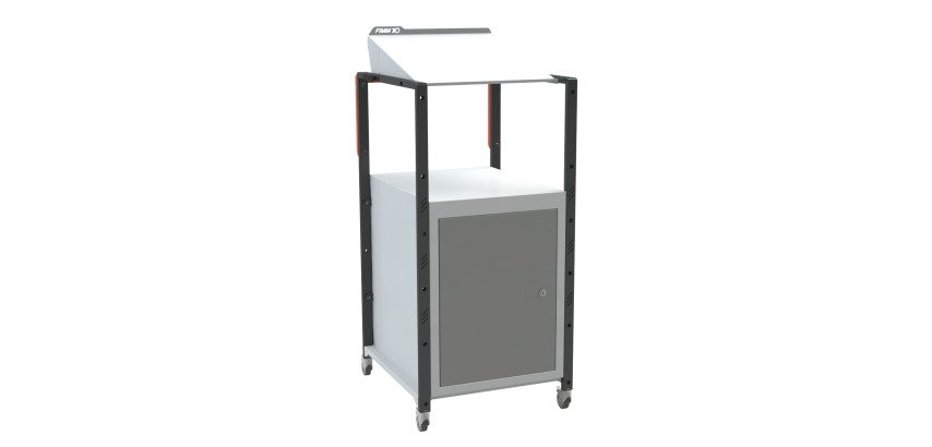 Pupitre à plan inclinable 1 bloc porte sur roulettes 150 kg