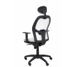 Silla Jorquera malla blanca asiento bali con cabecero fijo
