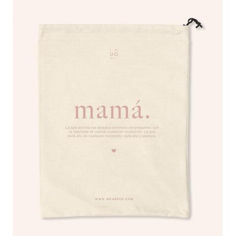 Bolsa tela regalo "Mamá. Definición" Rosa