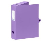 Boîte de classement plastique ViQuel Class Doc - Essentiel Recycle - dos 6 cm - mauve