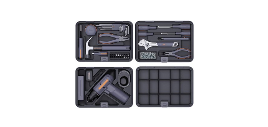 Caisse à outils compacte équipée 74 pièces JIMIHOME