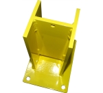 Protège Rack avec matrier en sapin - Module Intermédiaire - Tôle 1 madrier