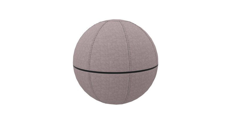 Ballon ergonomique Office Ballz Götessons 55 cm, tissu Slope avec zip noir