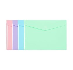 Pochette Enveloppe A4 - VIQUEL RAINBOW PASTEL - couleurs assorties
