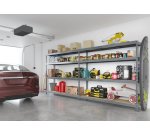 Rayonnage MODULO - Etagère Rack double - 8 plateaux