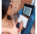 Silver HT Teclado inalambrico color Blanco y Melocotón
