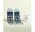 Kit Taza + Calcetines "Me pones los pelillos de punta"  talla 42-46
