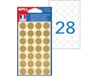 Pastille de signalisation, diamètre: 15 mm, or