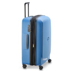 Belmont Plus valise extensible 4 doubles roues 76 cm bleu