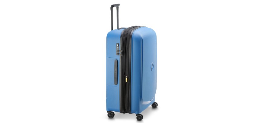 Belmont Plus valise extensible 4 doubles roues 76 cm bleu