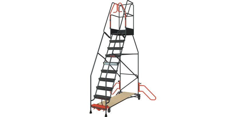 Escabeau à immobilisation automatique 10 marches 150 kg