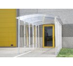 Abri fumeurs métal Version couloir Modèle suivant à fixer sur le couloir initial B825CMETZI