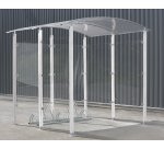 Abri vélos 4m²   Modèle avec Piliers en métal