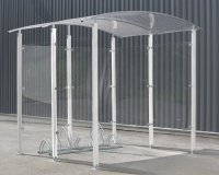 Abri vélos 4m²   Modèle avec Piliers en métal