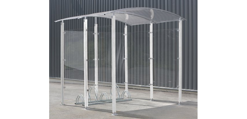 Abri vélos 4m²   Modèle avec Piliers en métal