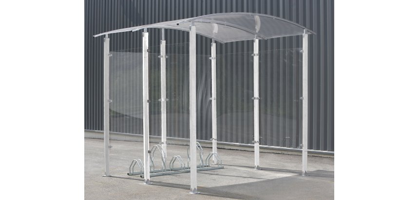Abri vélos 4m²   Modèle avec Piliers en métal