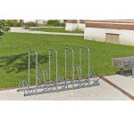 Râtelier 5 vélos avec 4 arceaux pour antivol