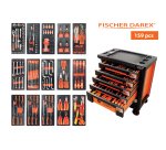 Servante d'atelier équipée 159 outils 6 tiroirs