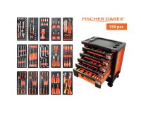 Servante d'atelier équipée 159 outils 6 tiroirs