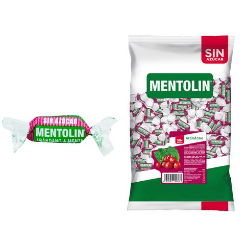 Caramelos Mentolin sabor arándanos Sin azúcar - Bolsa 1Kg