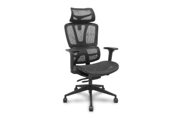 Chaise de bureau Pro537 translack - assise et dossier en maille , accoudoirs 3D