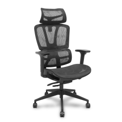 Chaise de bureau Pro537 translack - assise et dossier en maille , accoudoirs 3D