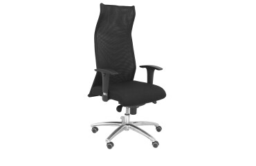 Sahuco XL hasta 160kg  tapizado - Negro