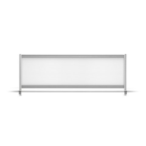 Separador de mesa policarbonato Alt 60 x An 180 cm - Translúcido