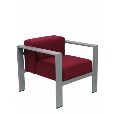 Sillón de espera Lázaro bali - Granate